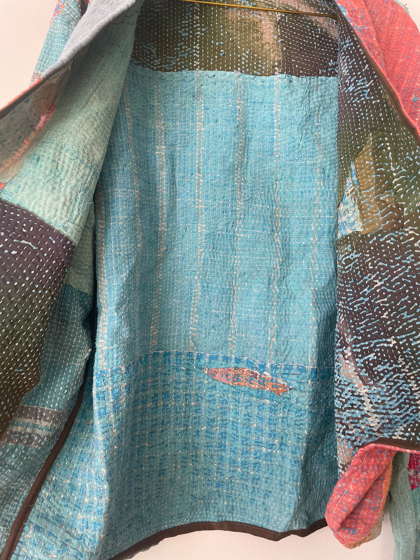 Repurposed Kantha Kimono Haori Jacket 02