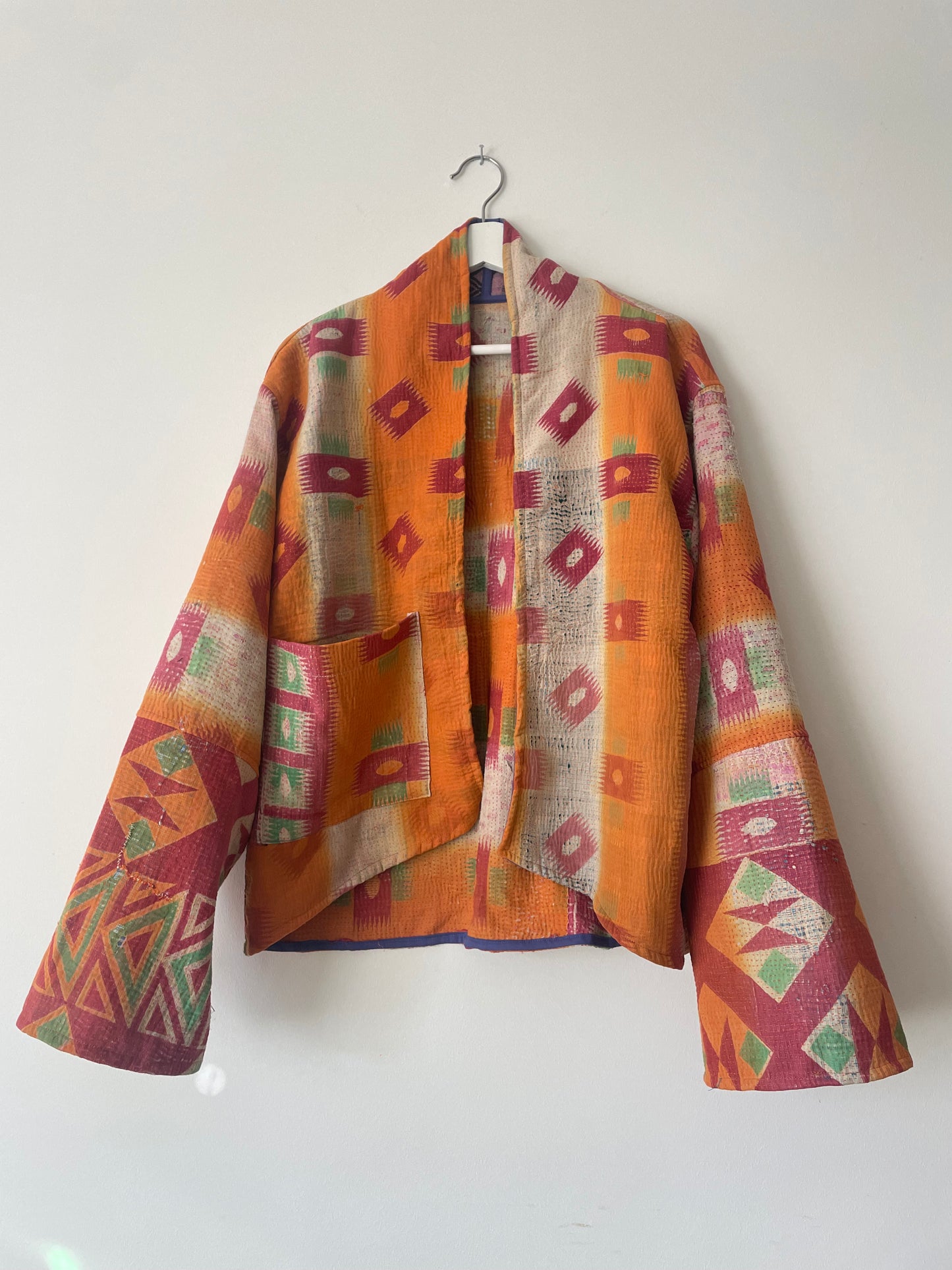 Repurposed Kantha Kimono Haori Jacket 03