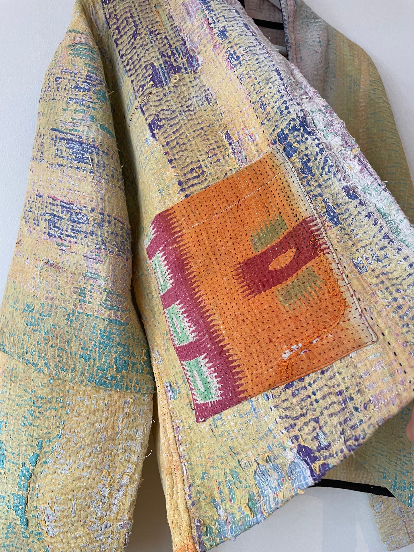 Repurposed Kantha Kimono Haori Jacket 06