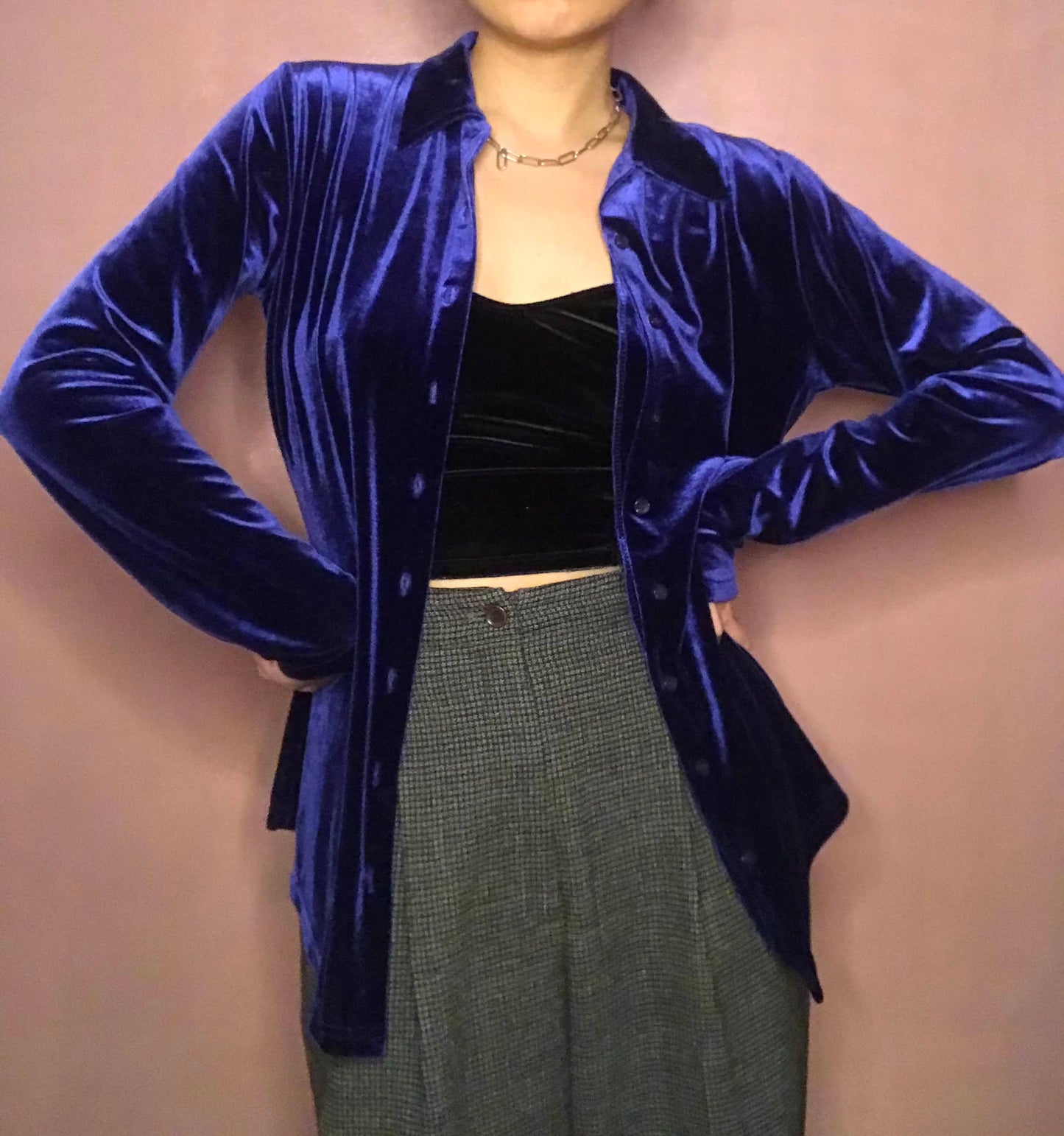 (pre-loved) velvet shirt