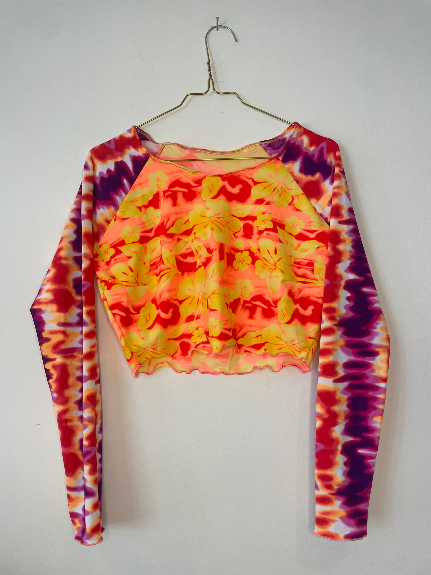 cropped rash guard : size M roxy piko vibe
