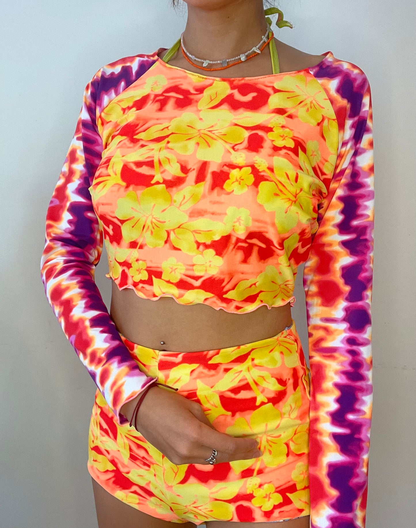 cropped rash guard : size M roxy piko vibe