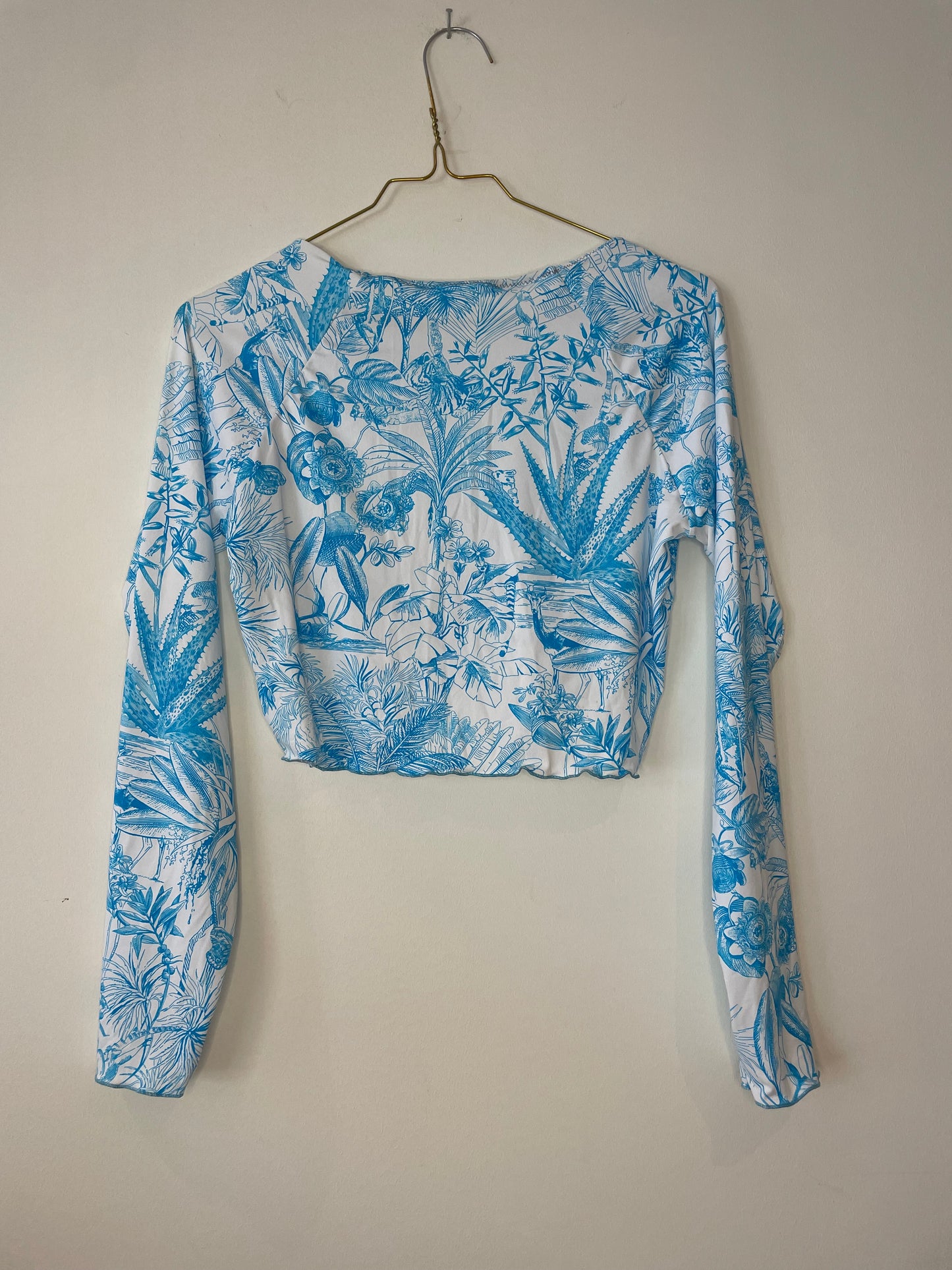 cropped rash guard : size S victorian summer