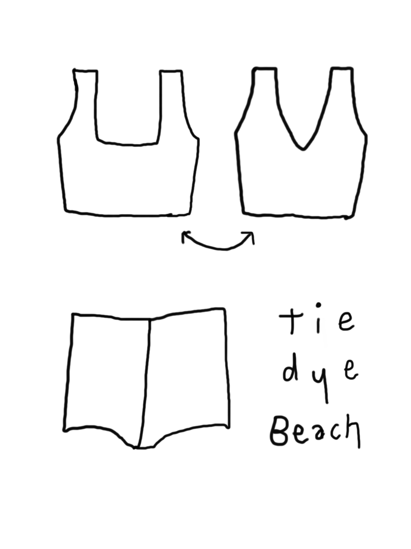 tie dye beach