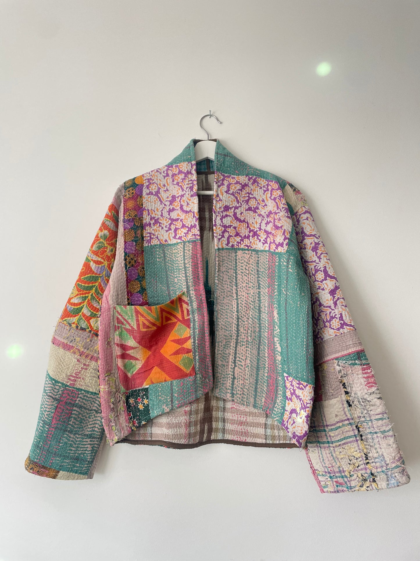 Repurposed Kantha Kimono Haori Jacket 01