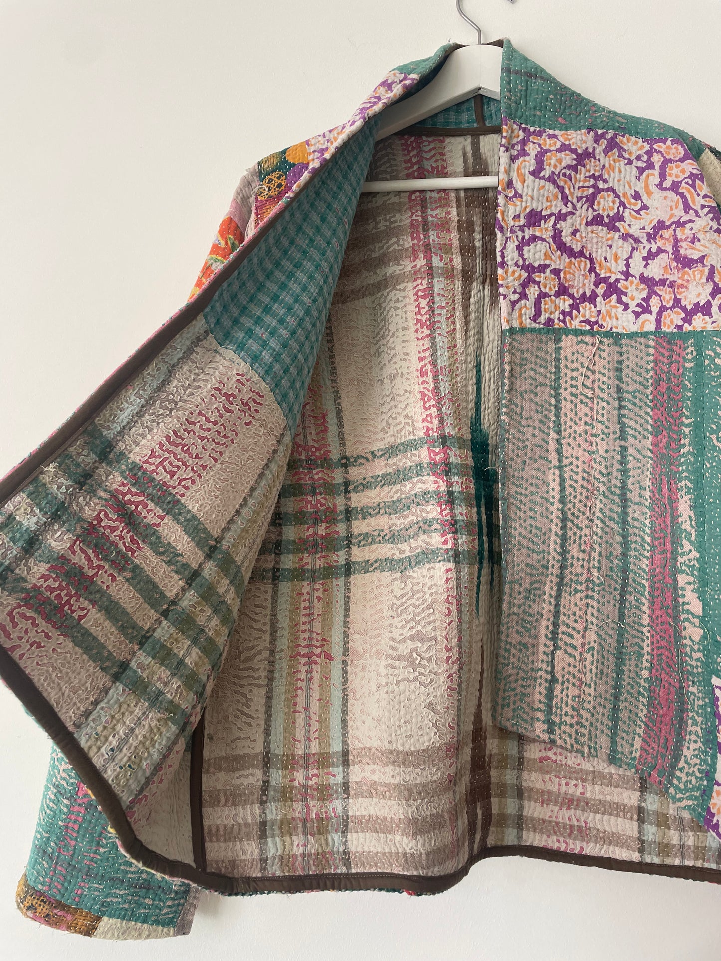 Repurposed Kantha Kimono Haori Jacket 01