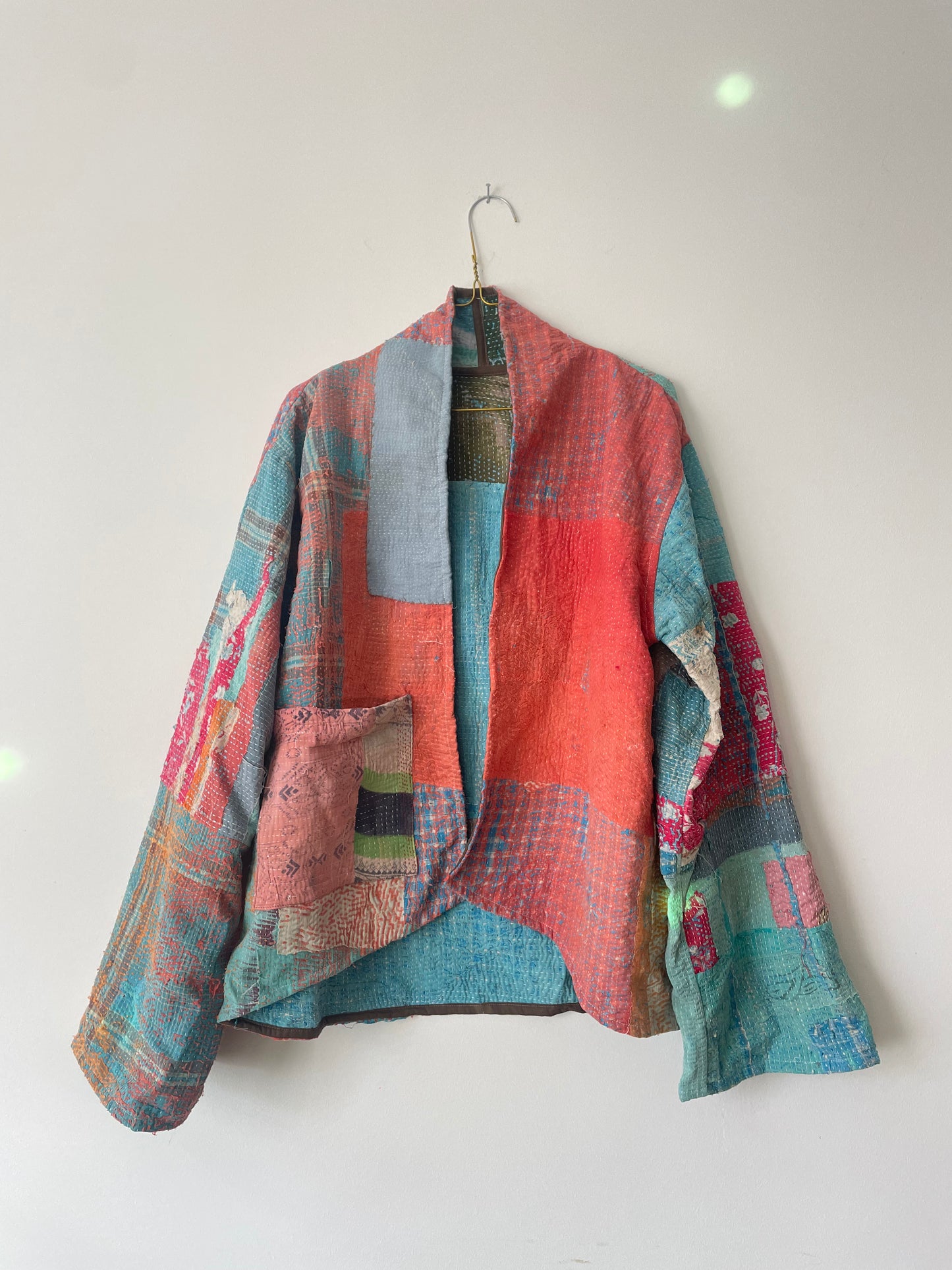 Repurposed Kantha Kimono Haori Jacket 02
