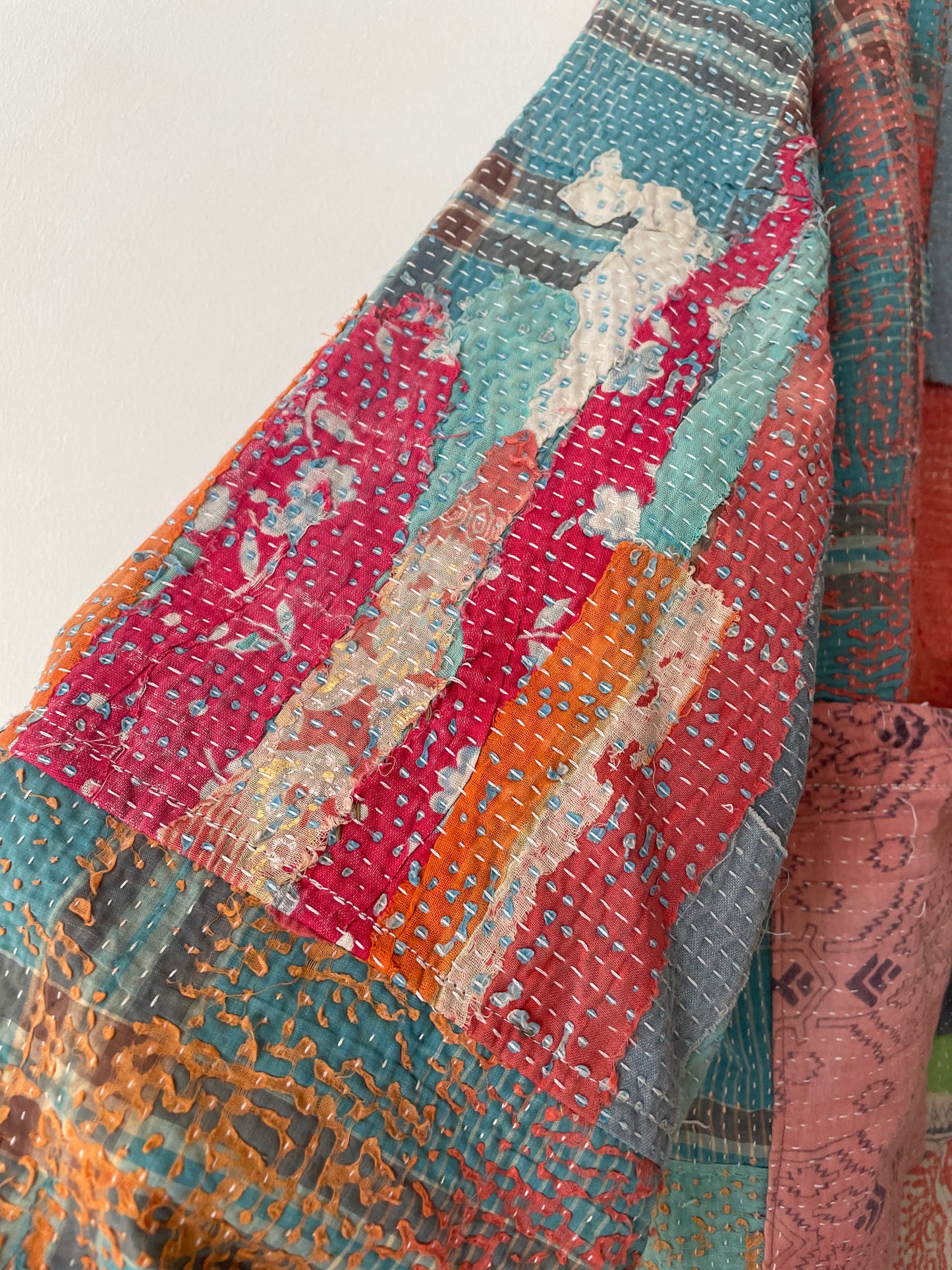 Repurposed Kantha Kimono Haori Jacket 02
