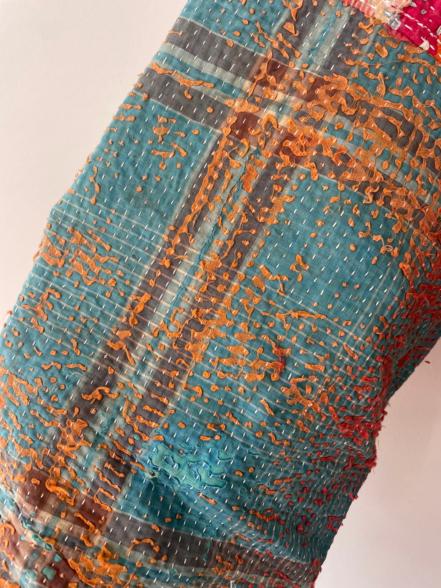 Repurposed Kantha Kimono Haori Jacket 02