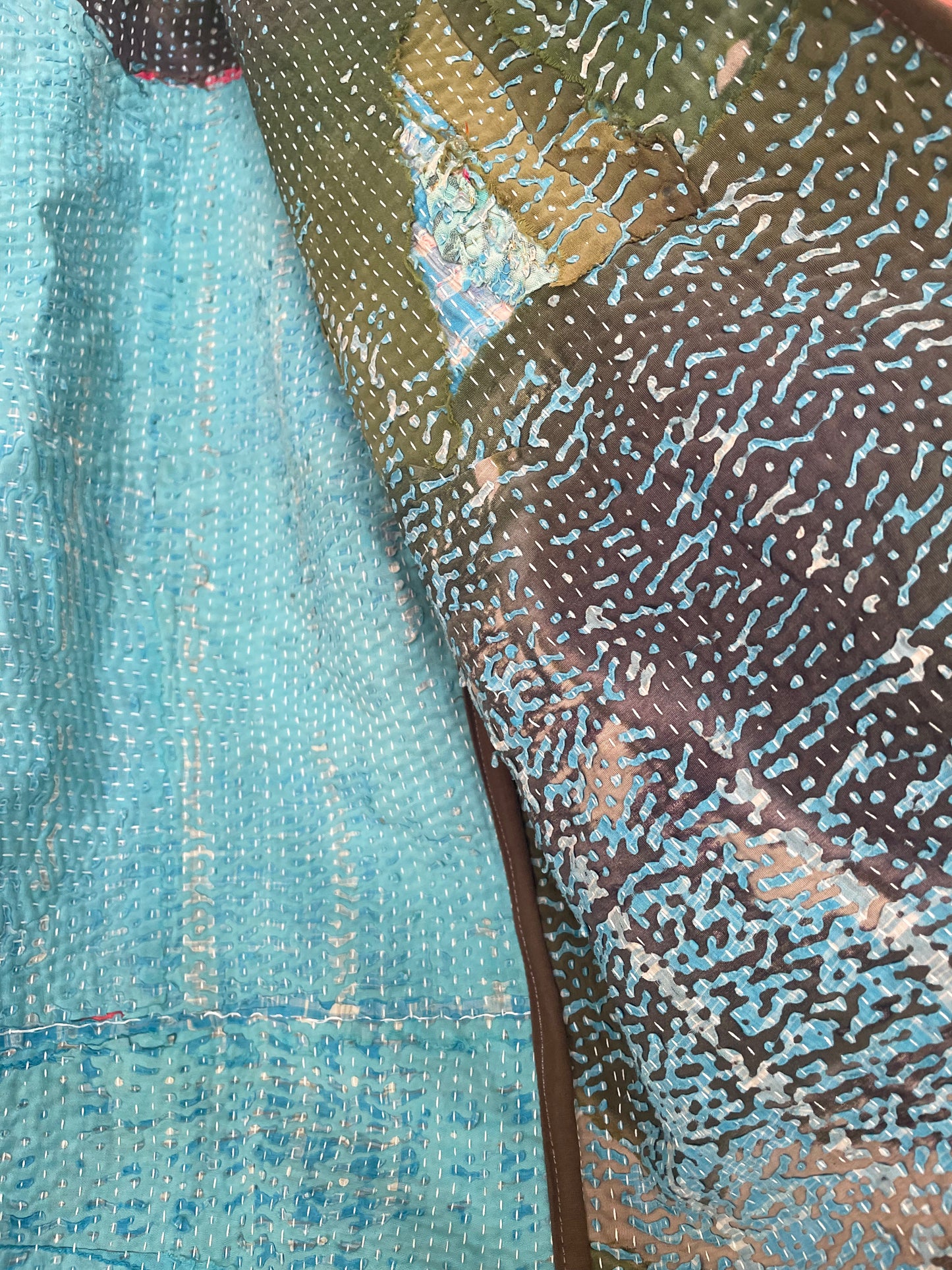 Repurposed Kantha Kimono Haori Jacket 02