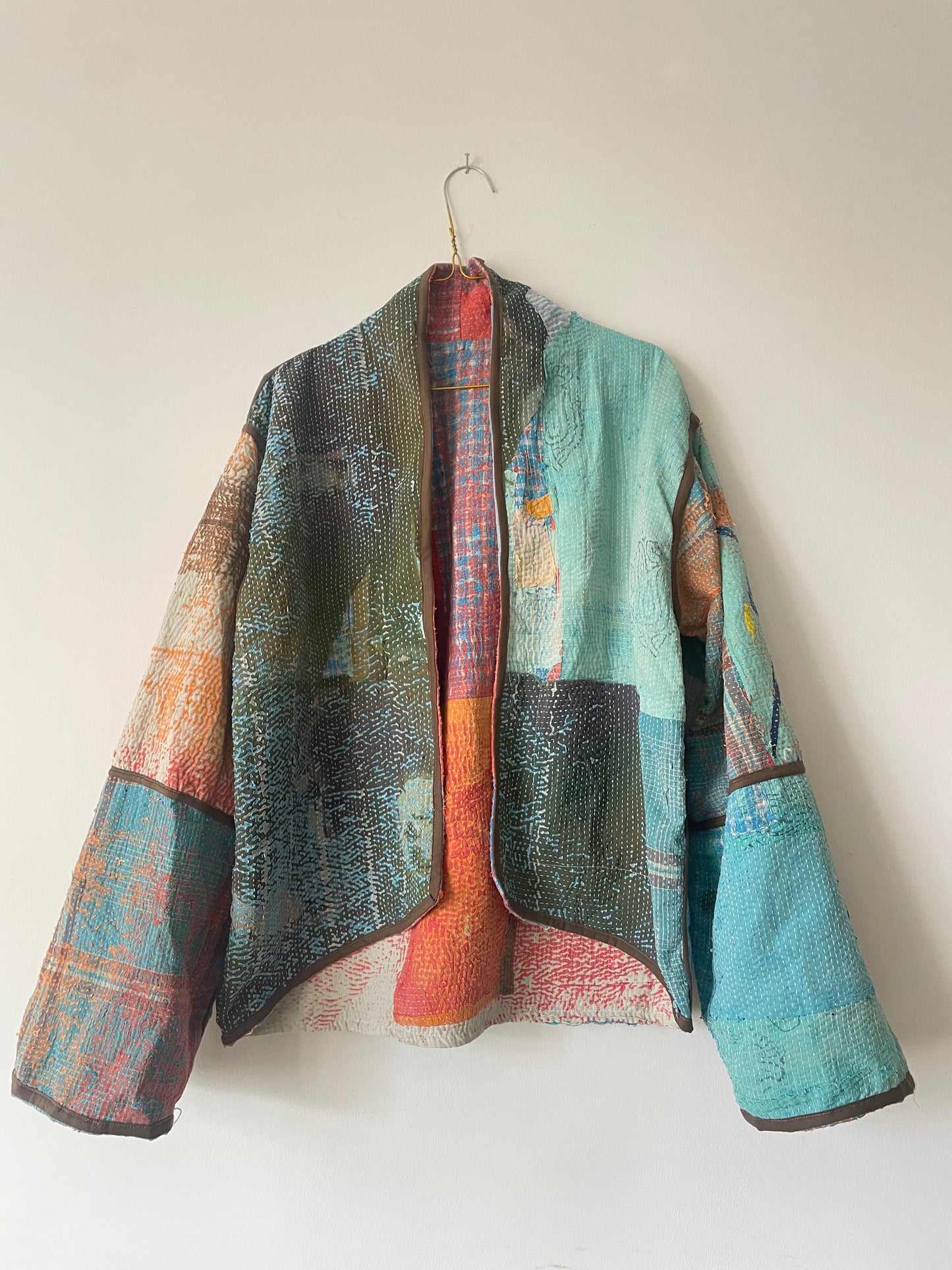 Repurposed Kantha Kimono Haori Jacket 02