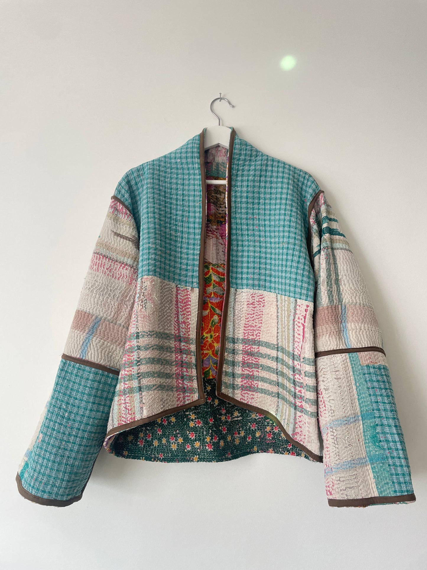 Repurposed Kantha Kimono Haori Jacket 01
