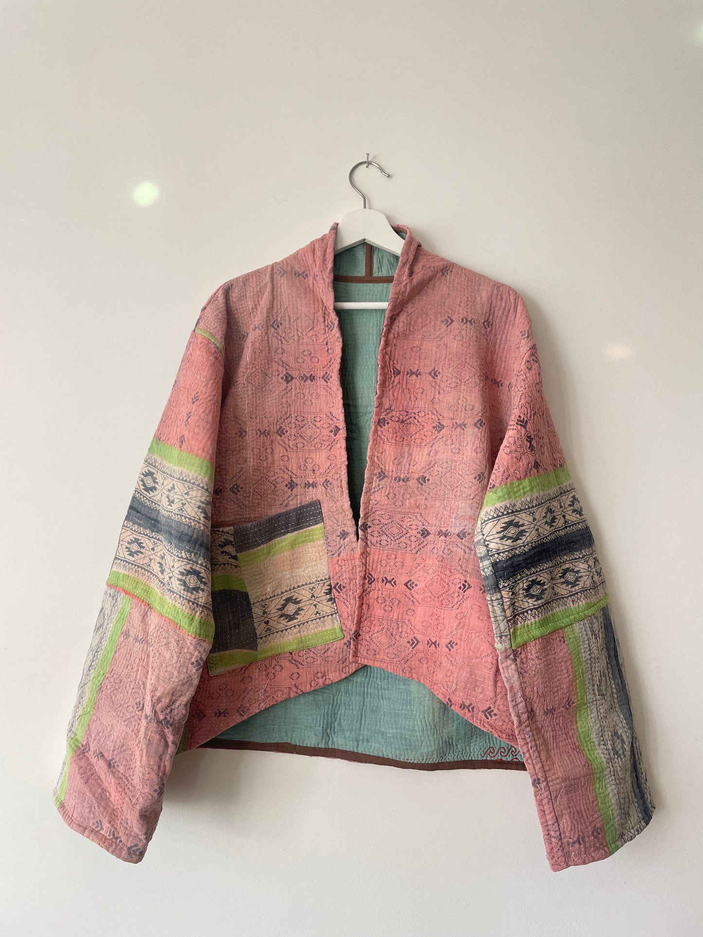 Repurposed Kantha Kimono Haori Jacket 04