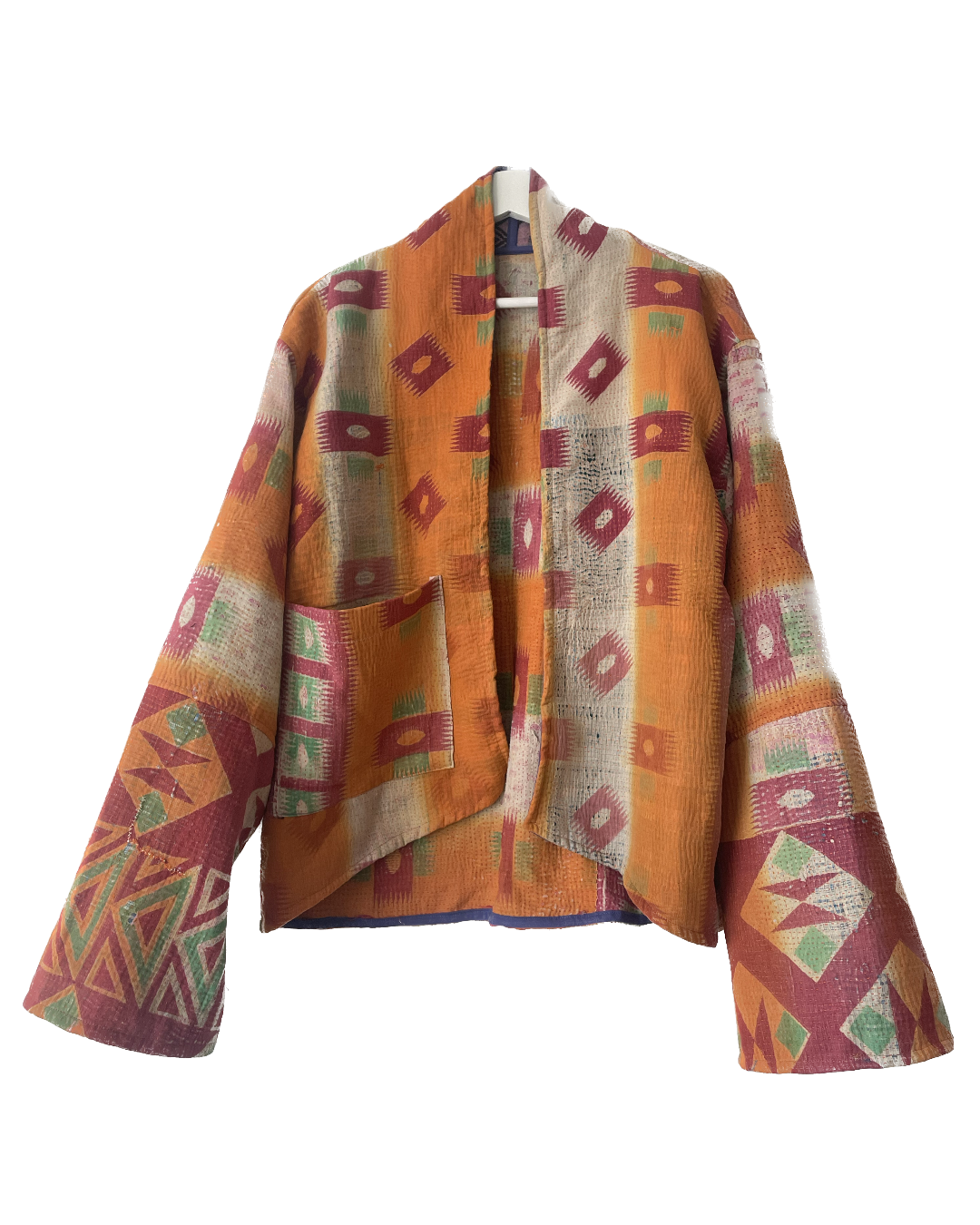 Repurposed Kantha Kimono Haori Jacket 03